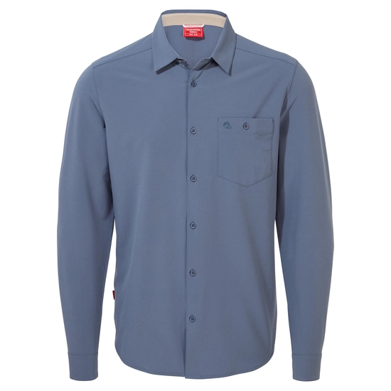 Men's Nosilife Hedley Long Sleeved Shirt | Salton Blue