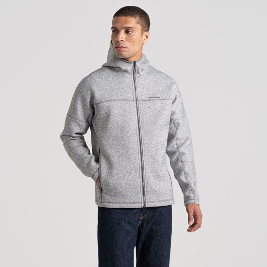 Men's Zale Full Zip Hooded Jacket | Cloud Grey
