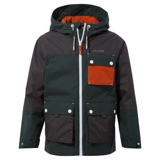 Kids' Carter Jacket | Black Pepper / Spruce Green