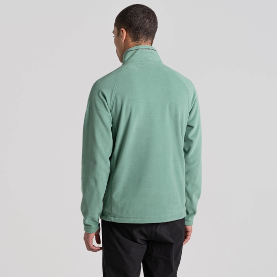 Men's Corey Half Zip Fleece | Sea Green