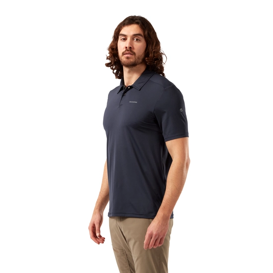 Men's NosiLife Pro Short Sleeved Polo | Blue Navy