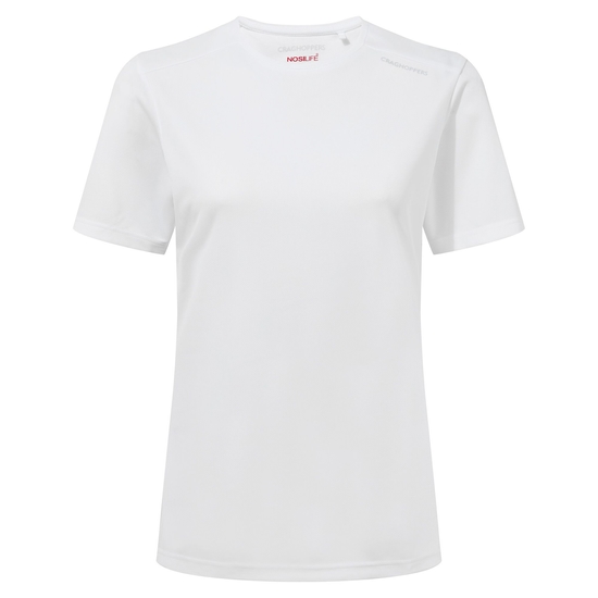 Women's Nosilife Candella Short Sleeved Top | White