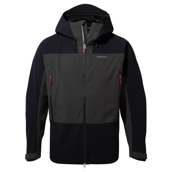 Men's Waterproof Gryffin Jacket | Black / Black Pepper