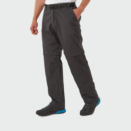 Men's Kiwi Convertible Trousers | Black Pepper