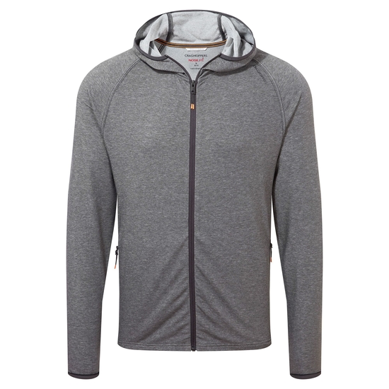 Men's Nosilife Nepos Hooded Jacket | Black Pepper Marl