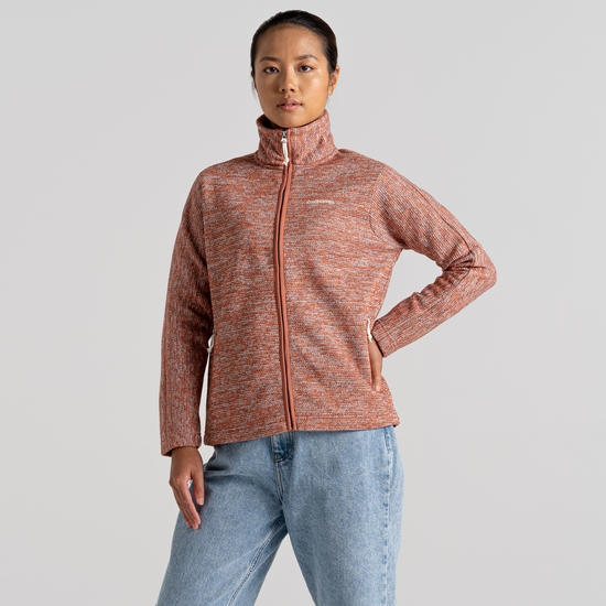 Women's Mabel Full Zip Fleece | Warm Russet