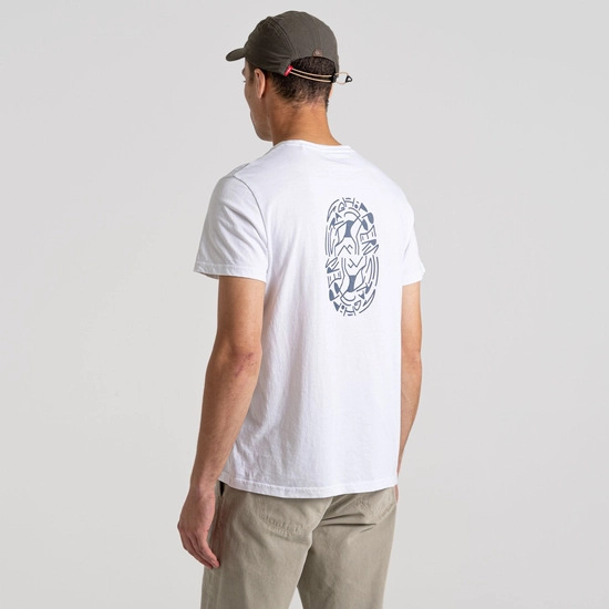 Men's Lucent Short Sleeved T-Shirt | Optic White Oval