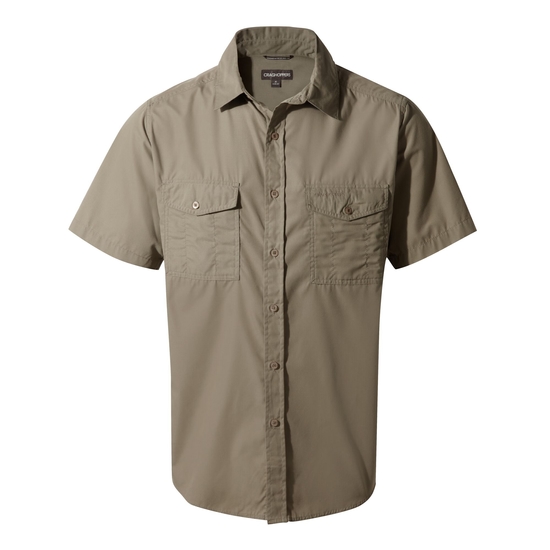 Men's Kiwi Short Sleeved Shirt | Pebble