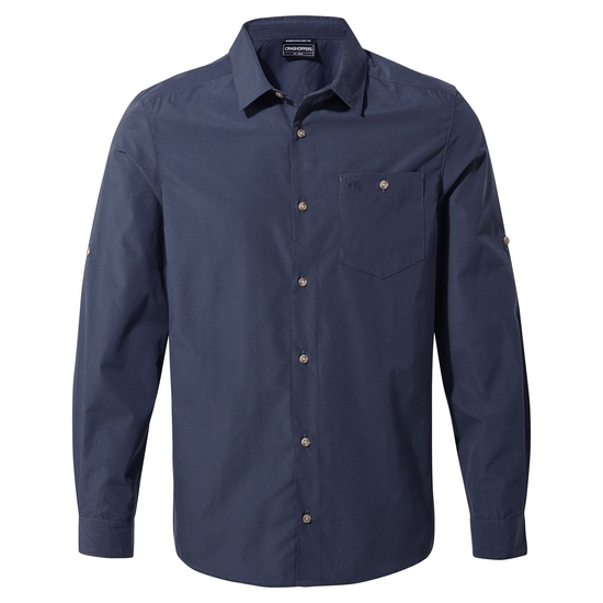 Men's Kiwi Ridge Long Sleeved Shirt | Steel Blue