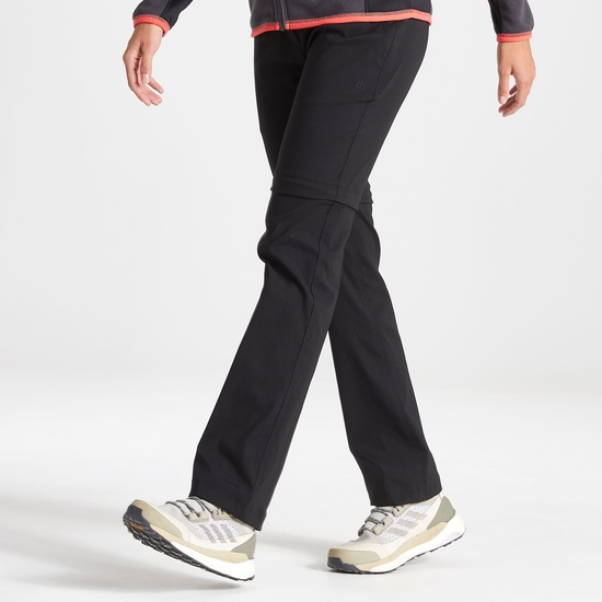 Women's Kiwi Pro II Convertible Trousers | Black