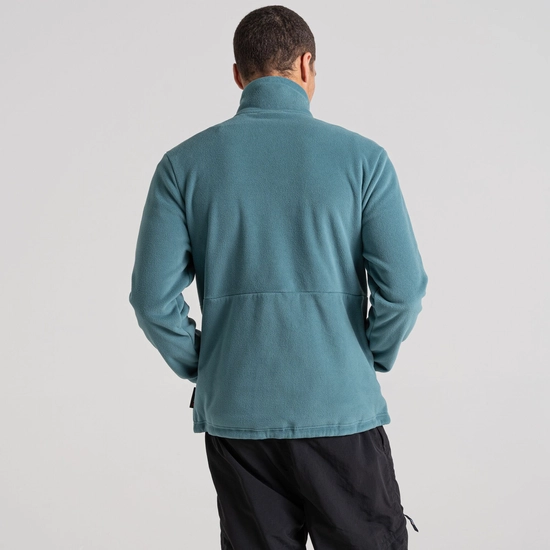 Men's Polartec Argo Half Zip Fleece | Washed Teal / Blue Navy