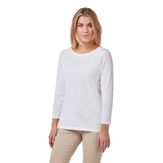 Blanca 3/4 Sleeved Top | Optic White
