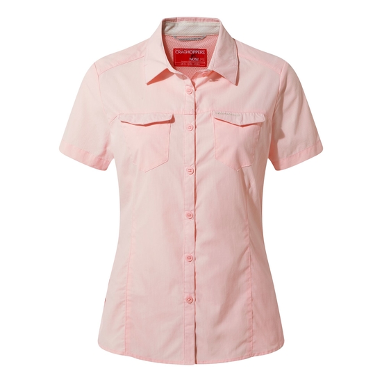 Women's Nosilife Adventure II Short Sleeved Shirt | Seashell Pink