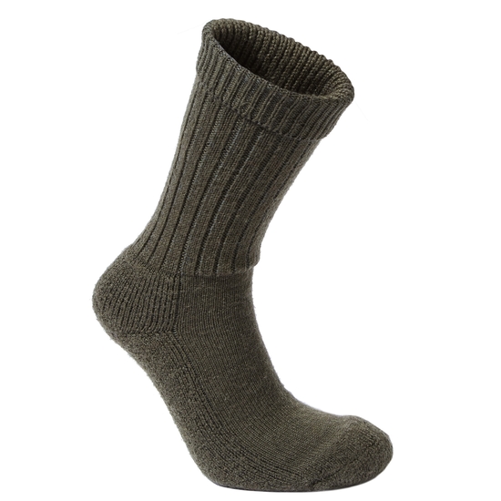 Women's Heat Regulating Travel Sock | Woodland Green