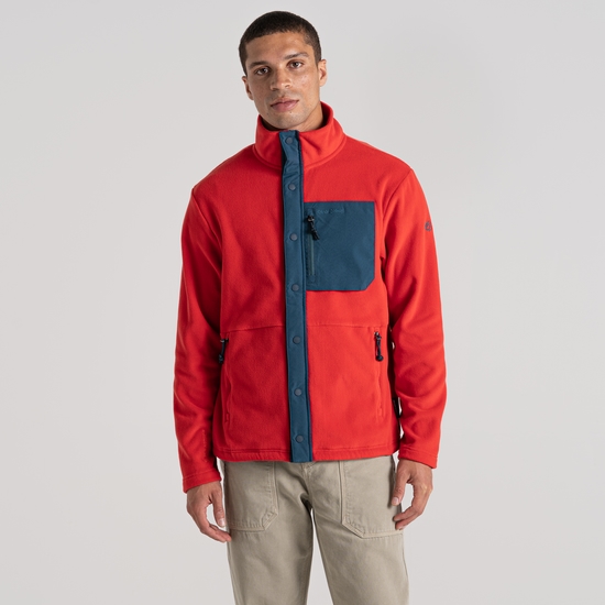 Men's Polartec Argo Full Zip Fleece | Chili Red