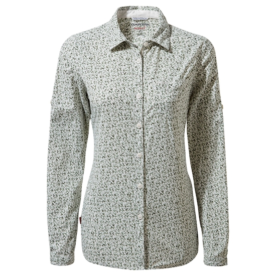 Women's Nosilife Fara Long Sleeved Shirt | Sage Print