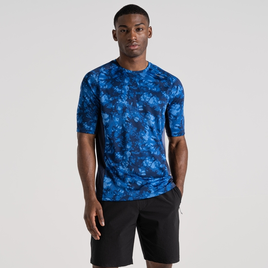 Men's Dynamic Pro Short Sleeved T-Shirt | Bolt Blue Print