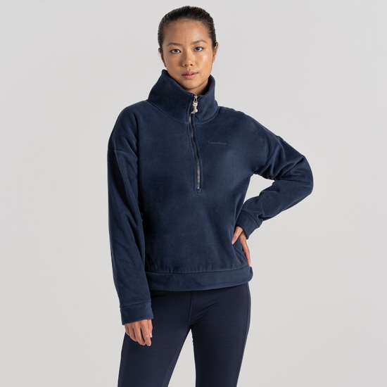 Women's Polartec Caprice Half Zip Fleece | Blue Navy