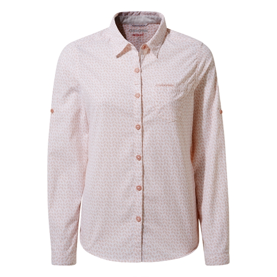 Women's NosiLife Gisele Long Sleeved Shirt | Corsage Pink Print