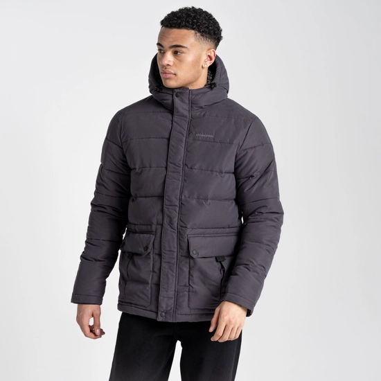 Men's Insulated Trillick Downhike Hooded Jacket | Coast Grey
