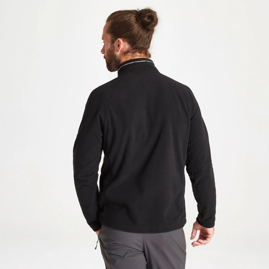 Men's Corey Half Zip Fleece | Black