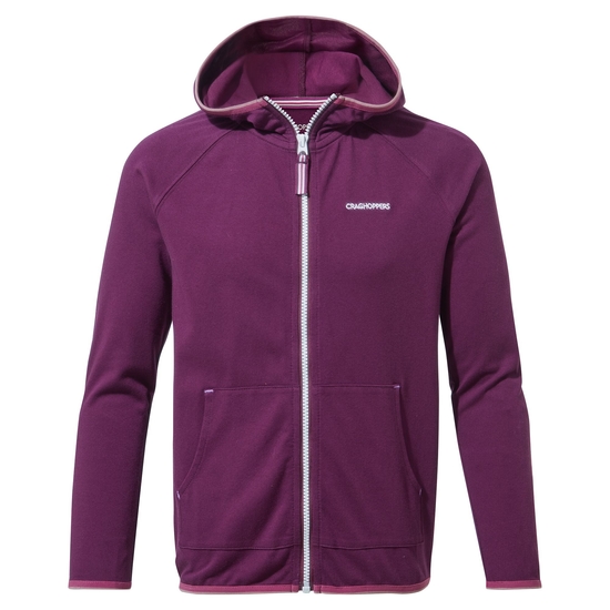 Kid's Nosilife Symmons Hooded Jacket | Blackcurrant