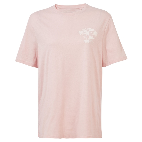 Men's Nosibotanical Sten Short Sleeved T-Shirt | Chalk Pink Palm Tree