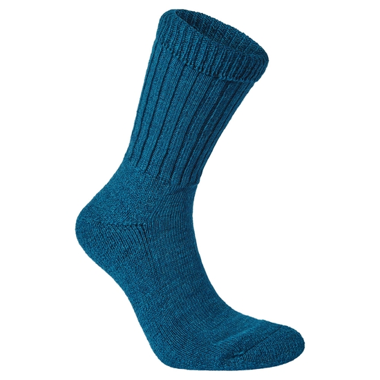 Men's Mens Wool Hiker Sock | Poseidon Blue Marl