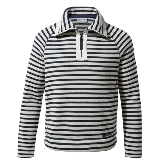 Kids's Manuela Half Zip | Blue Navy Stripe