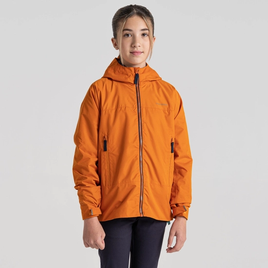 Kid's Tobin Waterproof Jacket | Canyon Orange