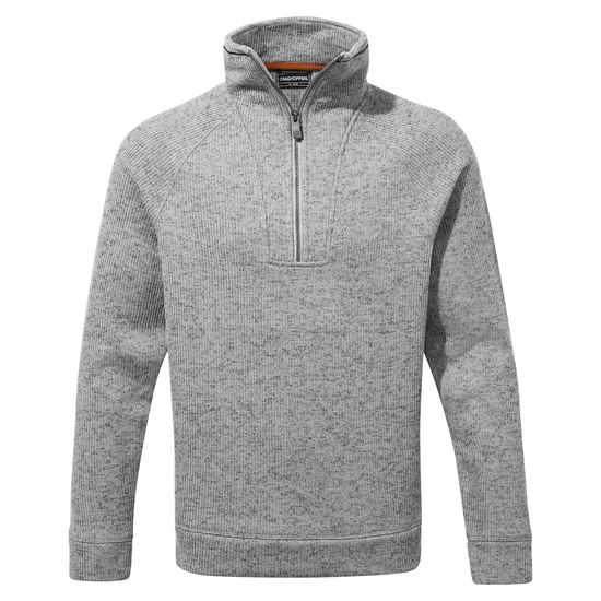 Men's Logan Half Zip Fleece | Quarry Grey Marl