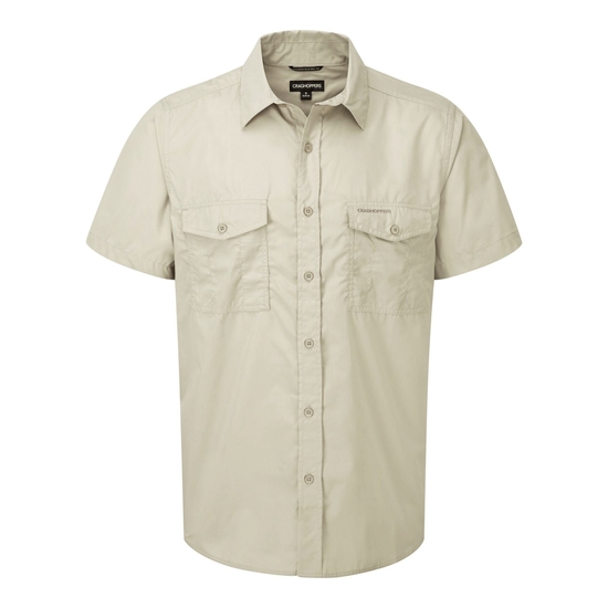 Men's Kiwi Short Sleeved Shirt | Oatmeal