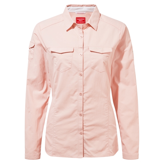 Women's Nosilife Adventure II Long Sleeved Shirt | Pink Clay