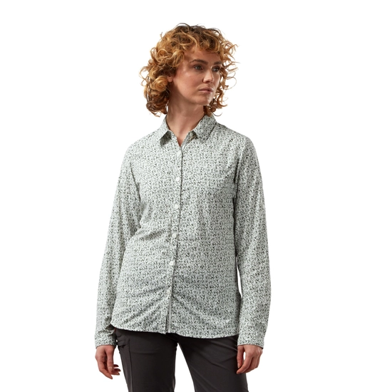 Women's Nosilife Fara Long Sleeved Shirt | Sage Print