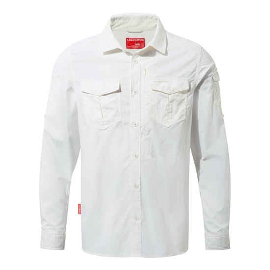 Men's Nosilife Adventure II Long Sleeved Shirt | White