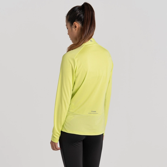 Women's Dynamic Pro Half Zip T-Shirt | Key Lime