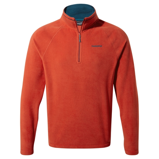 Men's Corey Half Zip Fleece | Chili Red