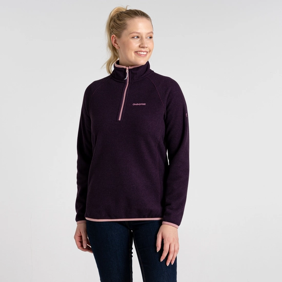 Women's Milia Half Zip Fleece | Damson