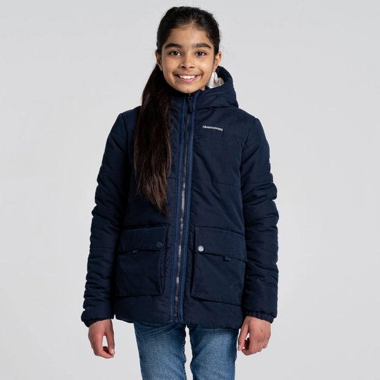 Kid's Harue Insulated Jacket | Fusion Coral / Blue Navy