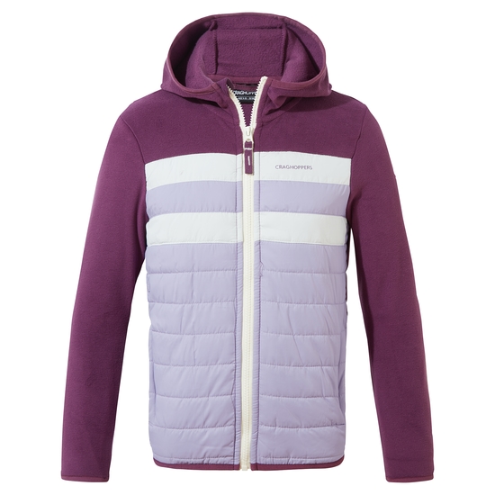 Kid's Brady Hybrid Jacket | Damson / Purple Haze