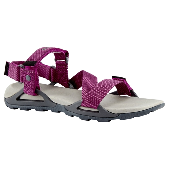 Women's Lady Locke Sandals | Charcoal / Raspberry