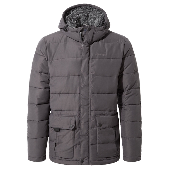 Men's Insulated Trillick Downhike Hooded Jacket | Coast Grey