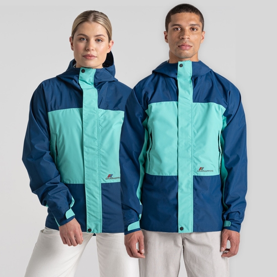 Dustin Waterproof Jacket | Poseidon Blue / Ocean Green