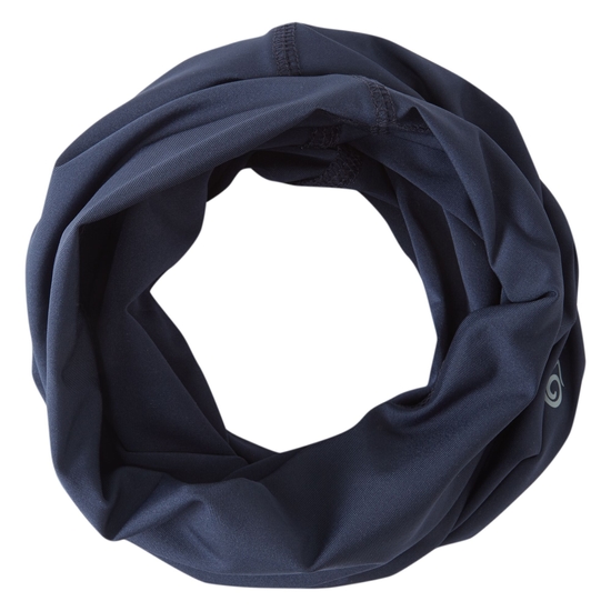 HeiQ Viroblock Neck & Face Scarf | Blue Navy Marl