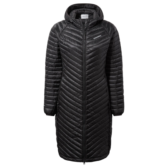 Women's Insulated ExpoLite Long Hooded Jacket | Black