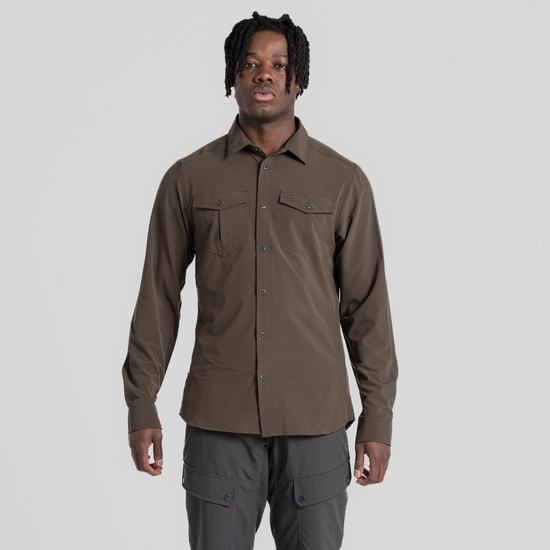 Men's NosiLife Eiger Long Sleeved Shirt | Woodland Green