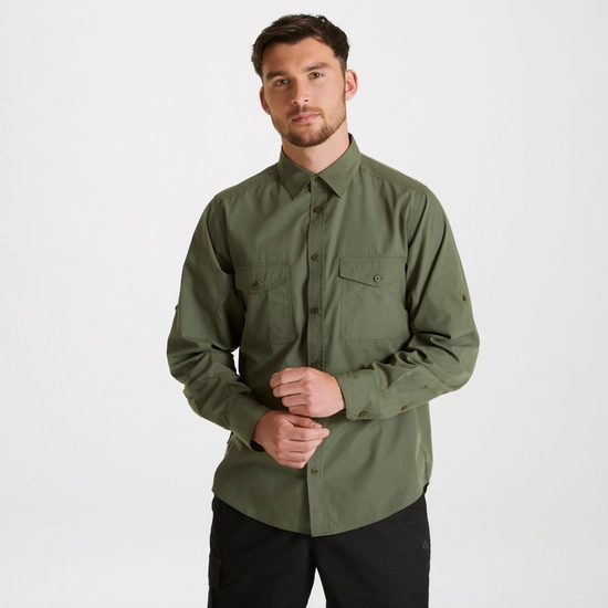 Men's Expert Kiwi Long Sleeved Shirt | Dark Cedar Green