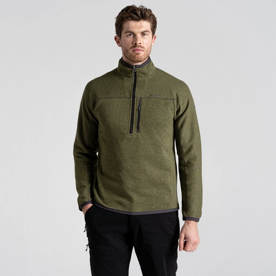 Men's Torney Half Zip Fleece | Loden Green