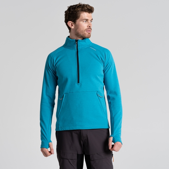 Men's Dynamic Pro Half zip Fleece | Scuba Blue