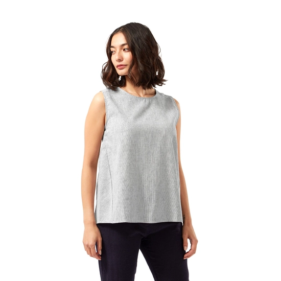 Women's NosiBotanical Nulia Vest | Dark Navy Stripe